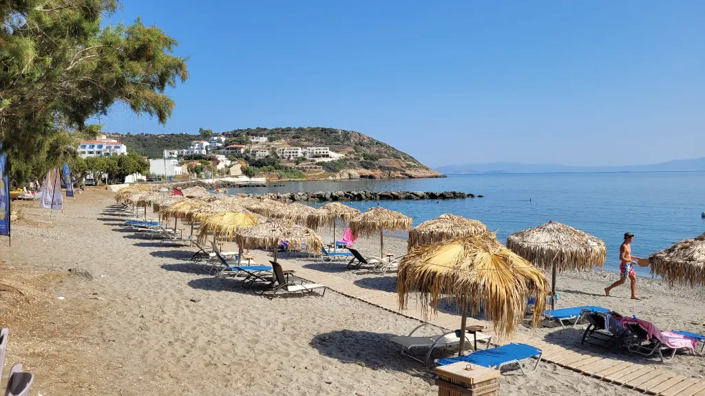 Beach in the village Agia Pelagia Beach Kythira