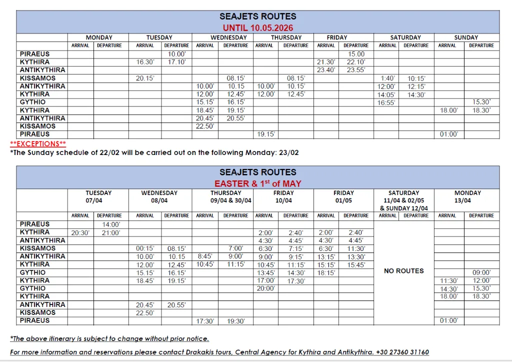 Aqua Jewel Timetable-10.05.26