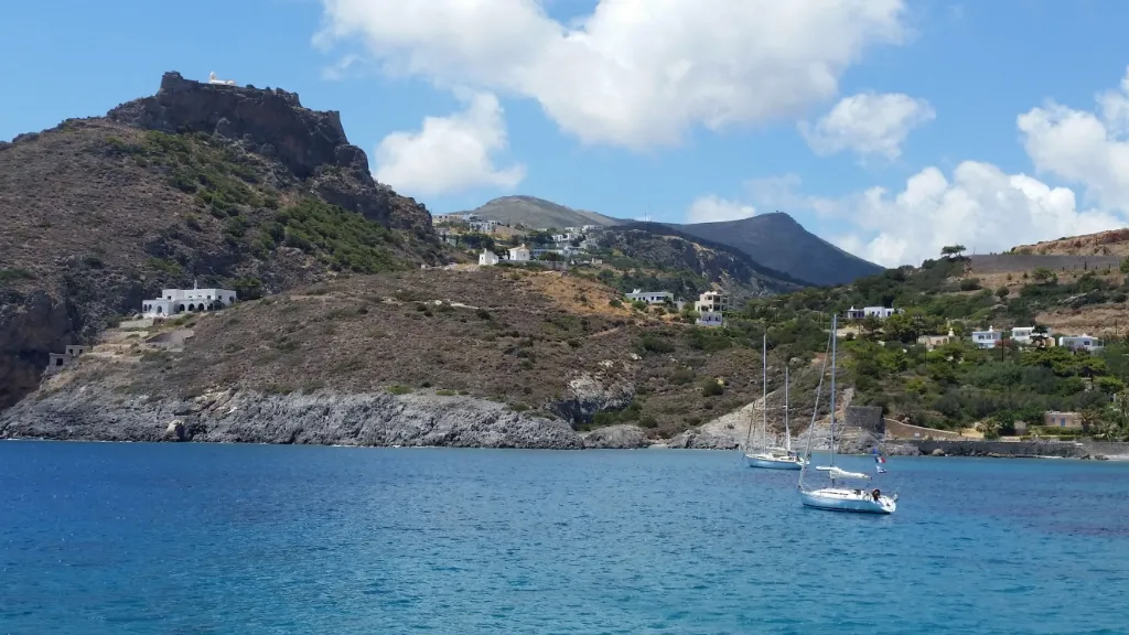View from Kapsali to Chora View from Kapsali to Chora-Kythira
