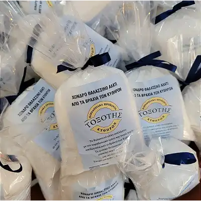 Sea salt - fleur de sel Sea salt fleur de sel salt flowers Kythira Island